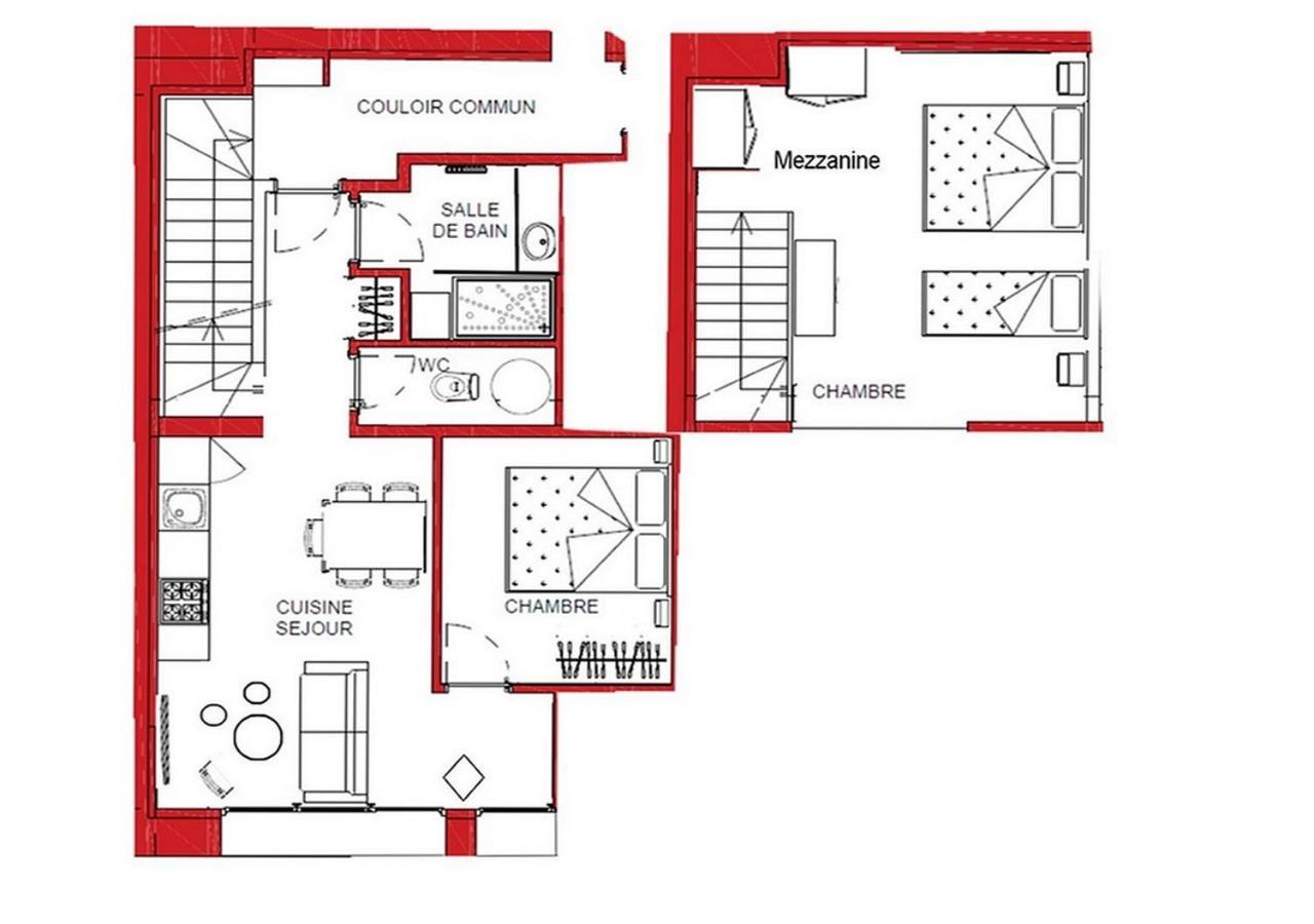 Appartement Duplex Au Centre De Lanslebourg Exterior foto